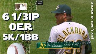 Paul Blackburn | July 2, 2022 | MLB highlights