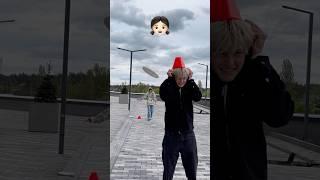 brother vs sister frisbee trickshot #pcholkin
