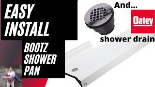 Install Bootz Shower Pan & Oatey Shower Drain #diy #how #howto