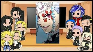 Tokyo Revengers react ao Takemichi as Uzui  Hinata as Hinatsuru Yuzuha as Makio e Senju as Suma. 1/2