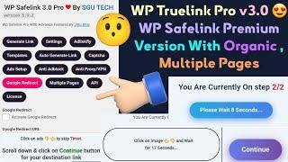 ️ Wp Truelink v3.0 Pro with Organic Safeink, Multiple 4,5 Pages | Wp Safelink Redesigned Plugin 