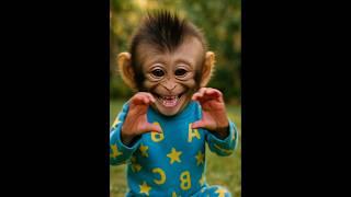 Can’t stop laughing at this monkey laugh ! 