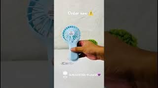 Mini Handy Fan Rechargeable With Stand | #hometechmart #shortvideo #vairalshort #fan #gadgests