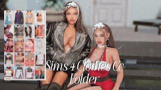 Sims 4 Y2K Clothes cc folder |  Christmas