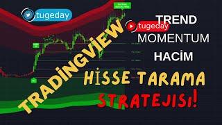 TREND - MOMENTUM ve HACİM TARAMASI TRAGİNGVİEW HİSSE TARAMA STRATEJİSİ