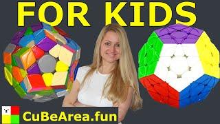 The BEST tutorial How to solve a Megaminx FOR KIDS LESSON | CubeArea.FUN