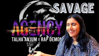 Agency Lyric Video Reaction | Talha Anjum , Rap Demon | Prod. by UMAIR | Ashmita Reacts