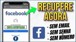 Como recuperar a sua conta do FACEBOOK (SEM EMAIL, SEM SENHA E NÚMERO) Esqueci a senha do Facebook