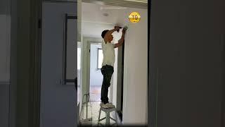 Trackless invisible door custom installation is so simple.#slidingdoor #foldingdoor  