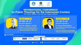 Live - International Conference on Public Theology for the Indonesian Context | Day 1 - Season 1