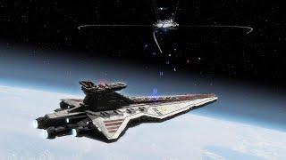 Nebula Star Destroyer vs Servator Star Destroyer - Star Wars: Empire At War Remake NPC Battle