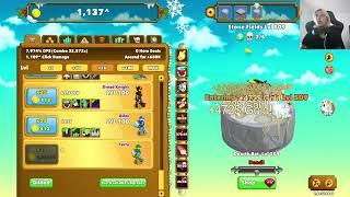 Jogando Clicker Heroes