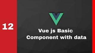 #12 Basic Component with data   Vue js   Frontend #shorts