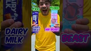 Which Chocolate Will Melt first?Mr Beast Chocolatevs Dairy Milk Chocolate !! #shorts #mrbeast