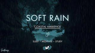 Soft Rain With Distant Waves | NO MIDROLL ADS | Soothing Rain Sounds For Sleeping