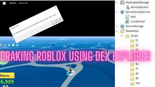 Using Dex Explorer To Brake Roblox. - Blox Fruits. (not using hacks, using a bug)