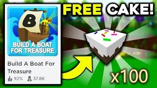 Claim FREE CAKES!! (tutorial) | Build a boat for Treasure ROBLOX