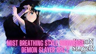 Mist Breathing Style Showcase | Demon Slayer RPG 2 | Roblox| Ak_Q