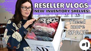 Reseller Vlogs EP #1 - I RAN OUT OF INVENTORY SPACE! Building New Reseller Inventory Shelves!