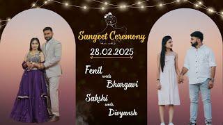 Live: Sangeet Ceremony | Fenil Weds Bhargavi & Sakshi Weds Divyansh