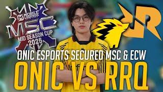 ONIC ESPORTS DOMINATES RRQ HOSHI TO SECURE MSC & ECW SLOT | MPL ID HIGHLIGHTS