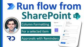 Run Power Automate flow from SharePoint - For a Selected Item trigger