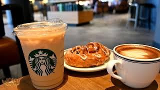 February Starbucks Cafe Jazz with ASMR , Relaxing Cafe Jazz Ambience,For Work and Study  ️