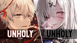 Nightcore ↬ Unholy [Switching Vocals | NV]