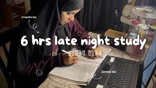 6 hrs late night study vlog 10 pm to 4 am (previous year questions, short notes)