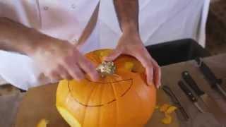 How To Carve a Smiley Halloween Pumpkin Face