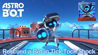 ASTRO BOT - Tick Tock Shock Speedrun | All Bots Rescued in Vicious Void Levels