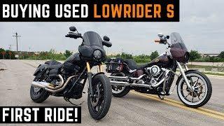 Buying Used Dyna Low Rider S FXDLS Part 1: Flying to Austin, First Ride, Impressions, Walk Around