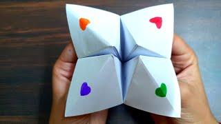 How To Make An Easy Origami Fortune Teller (Aadrit's Origami)