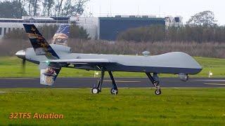 [4K] Arrival "Reaper01" | RNLAF MQ-9 Reaper Drone | 306sqn Leeuwarden AB