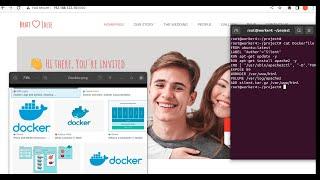 How to run web application in docker