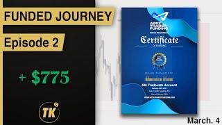 #nasdaq - My Trading Journey Towards Prop Firm Payouts - $775 Profit - The First Trade - Episode 2