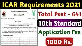 ICAR Latest Requirements 2021! Indian Agricultural Research Institute Vacancy !