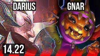 DARIUS vs GNAR (TOP) | 500+ games | KR Master | 14.22