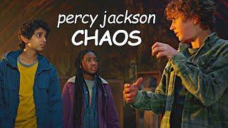 percy jackson being chaotic — "she met a pinecone's fate." (1x03)