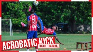 HENOCK INONGA BAKA HUFANYA HIVI AKIWA MAZOEZINI | ACROBATIC KICK | INSIDE TRAINING