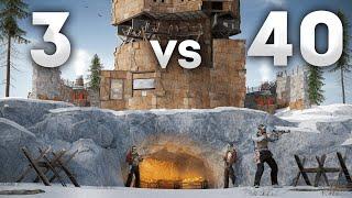 ПРОТИВОСТОЯНИЕ 3 vs 40! ИСТОРИЯ САМОГО НЕПРЕДСКАЗУЕМОГО ВЫЖИВАНИЯ В РАСТ/RUST!