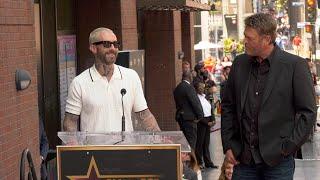 Adam Levine speech at Blake Shelton's Hollywood Walk of Fame Star ceremony