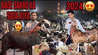  Mustufa Baad Mandi 2024 me kiya bade bakro ka soda  | Jama Masjid Bakra Mandi 