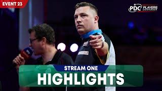 NINE-DARTERS AND DRAMA! Stream One Highlights - 2024 Players Championship 23