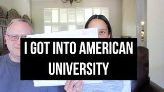 COLLEGE ADMISSIONS PROCESS | Vlog #23: I got into American University