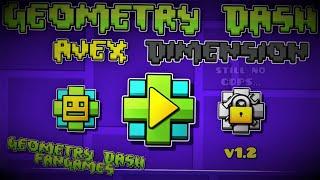 Geometry Dash Avex Dimension v1.2 PLAYTHROUGH (LEVELS 11-13) [Geometry Dash Fangames]