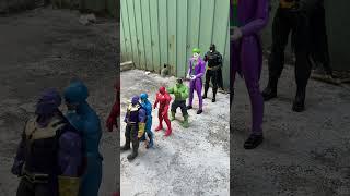 Spiderman vs Super Heroes DOMINO EFFECT THE AMAZING ! #marvel #funny #hulk