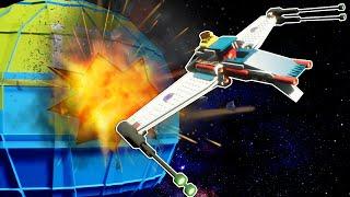 WE STOLE A LEGO SPACE SHUTTLE & CRASHED IT INTO EARTH! - Brick Rigs Roleplay Multiplayer