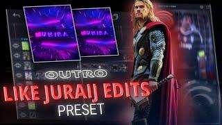 3D outro Like @juraijeditzz  in Alight Motion|| Free preset