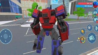 Robot Fighting Car Transform: Optimus Truck Robot